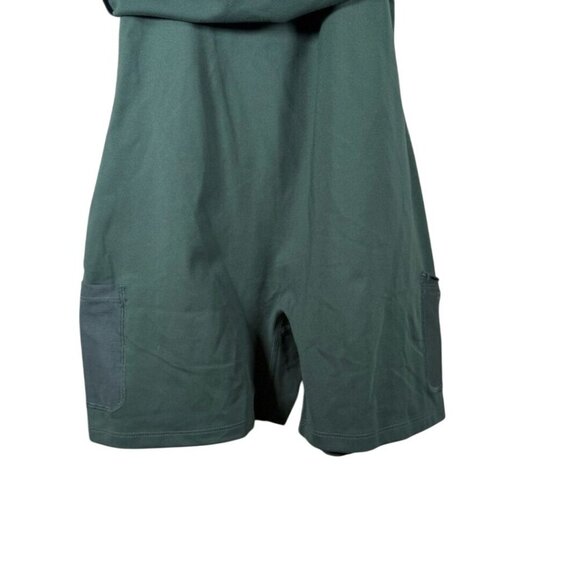 Girlfriend Collective Paloma Racerback Workout Dress Shorts Earth Green Size L - Picture 9 of 10
